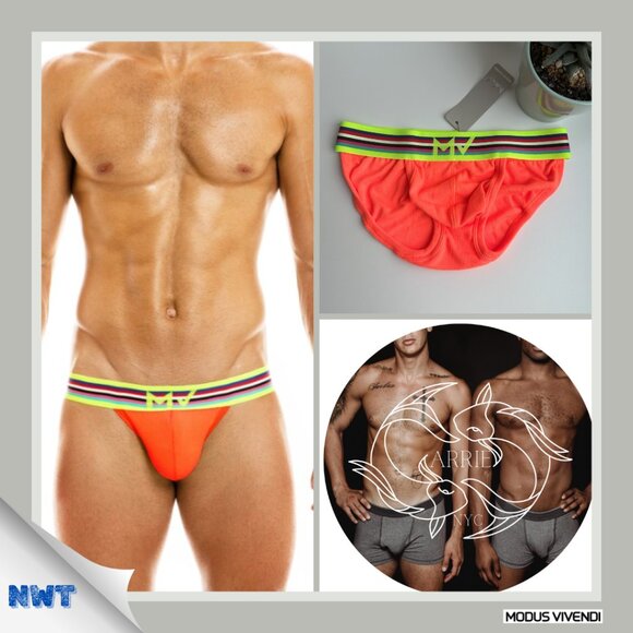 Modus Vivendi - Peace Tanga Brief - Orange (M) - Picture 1 of 6